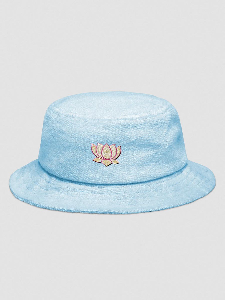 Golden Lotus Terry Cloth Bucket Hat product image (1)