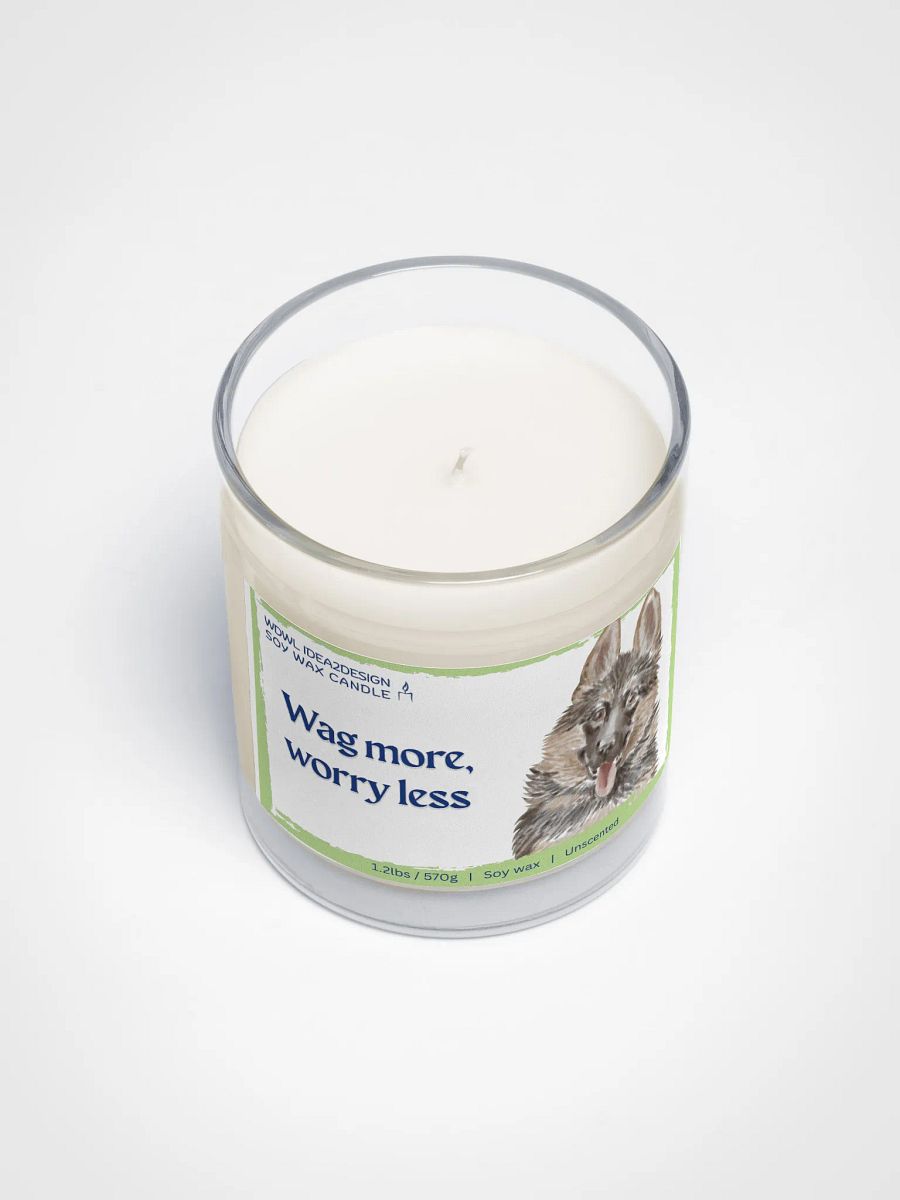 German Shepherd Dog Lover Best Gift, Large Capacity, Great Value & Eco-Friendly Candle – 1.2 lbs of Pure Serenity product image (3)