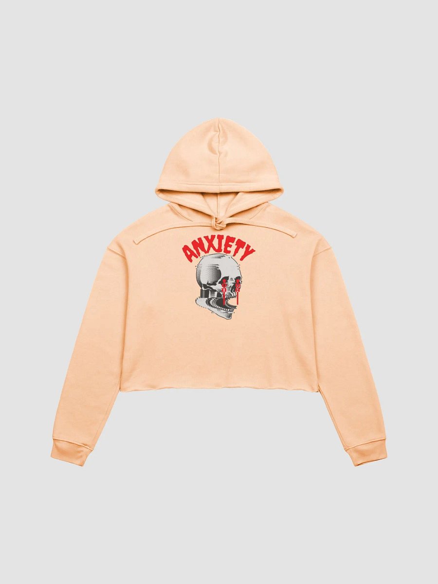 Anxiety fleece crop hoodie product image (2)