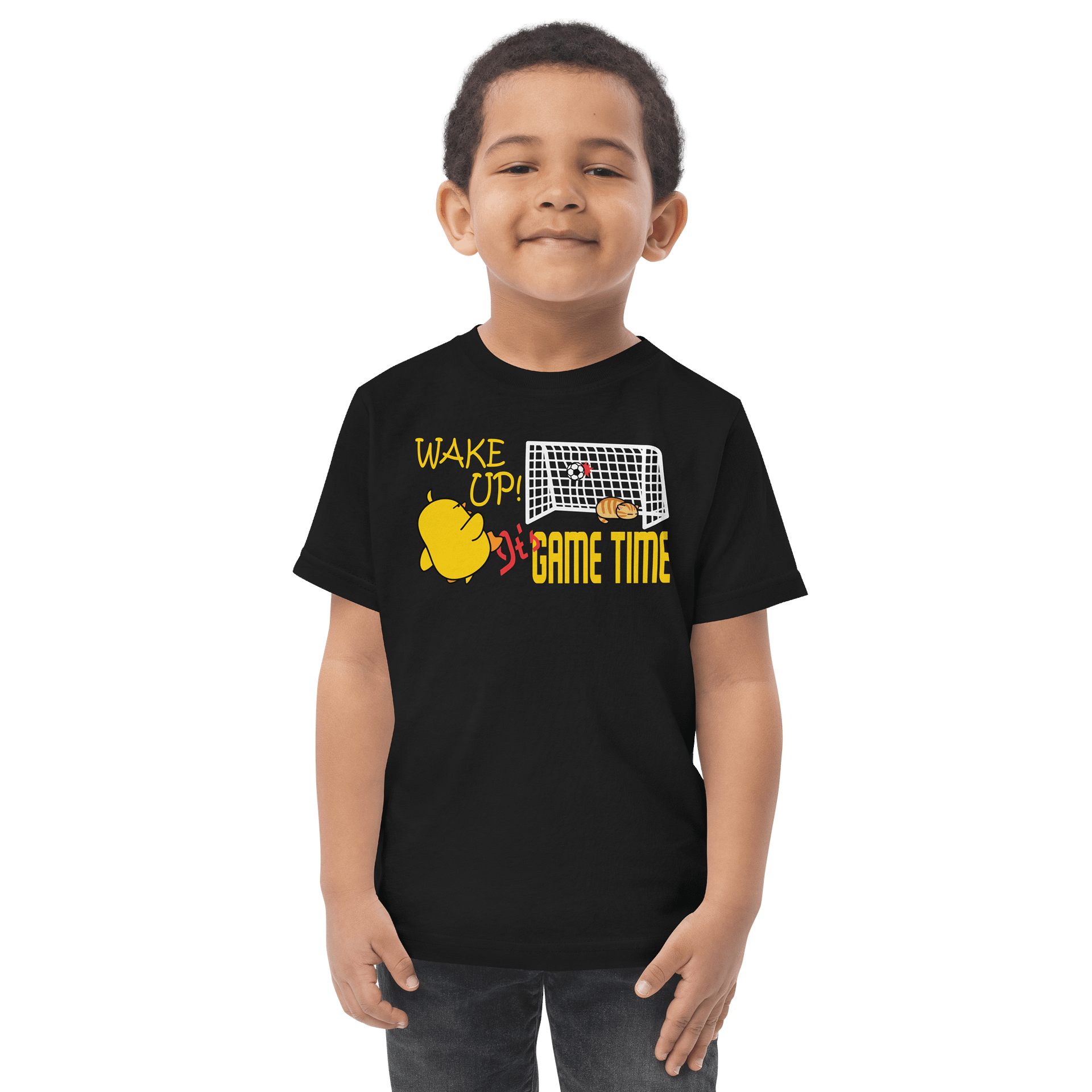 Soccer Cat (WAKE UP, It's GAME TIME) - Toddler T-shirt product image (1)