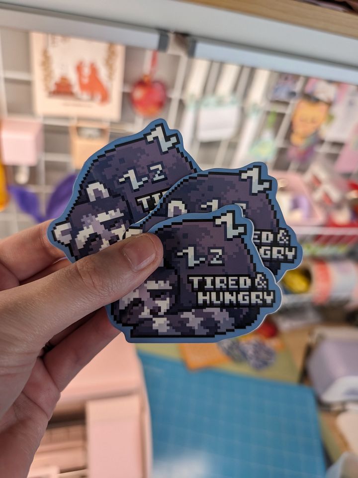 Tired & Hungry Raccoon✂️ product image (2)