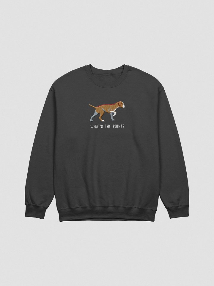 What's the Point? Sweatshirt (Embroidered) of a Portuguese Pointer(Tan) product image (4)