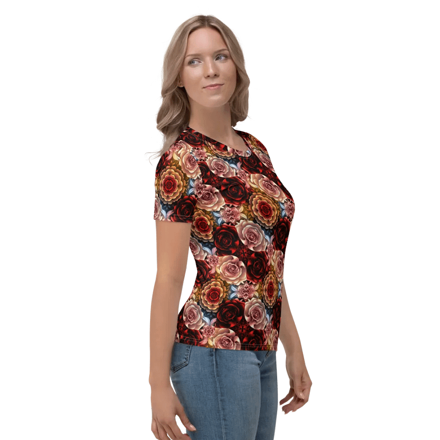Rose Garden Dream Women's Crew Neck Tee product image (5)