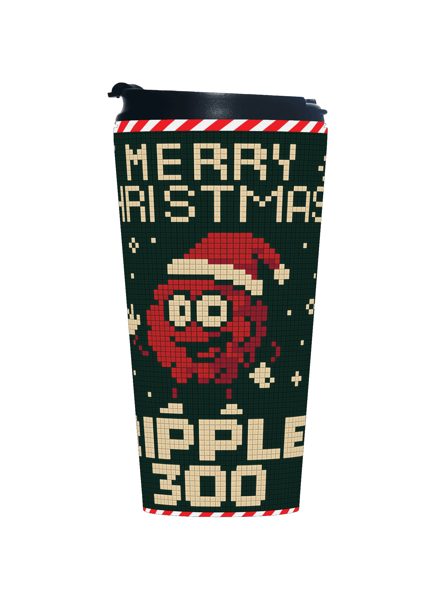 Christmas Ripple Pixel S-S Travel Cup product image (1)