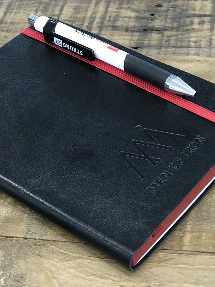 Men of Iron Journal – Premium Leeman Black Faux Leather Notebook product image (2)