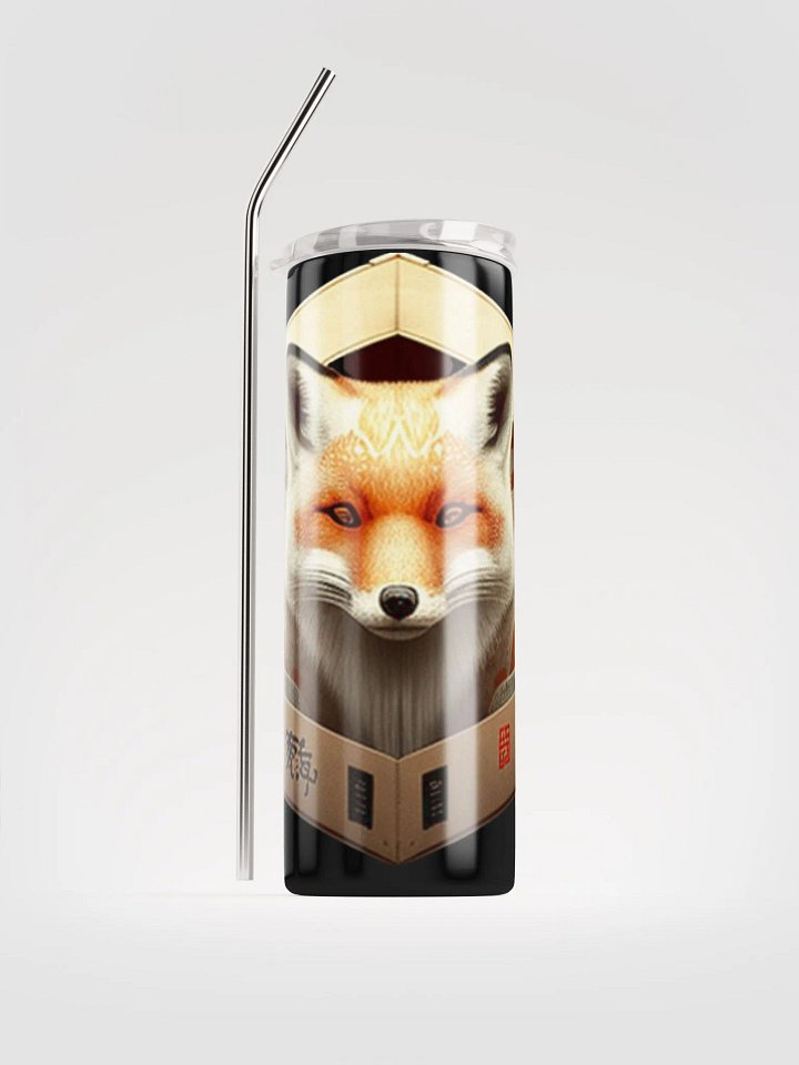 Stainless Steel Tumbler blk/wht Fox Box Logo product image (1)