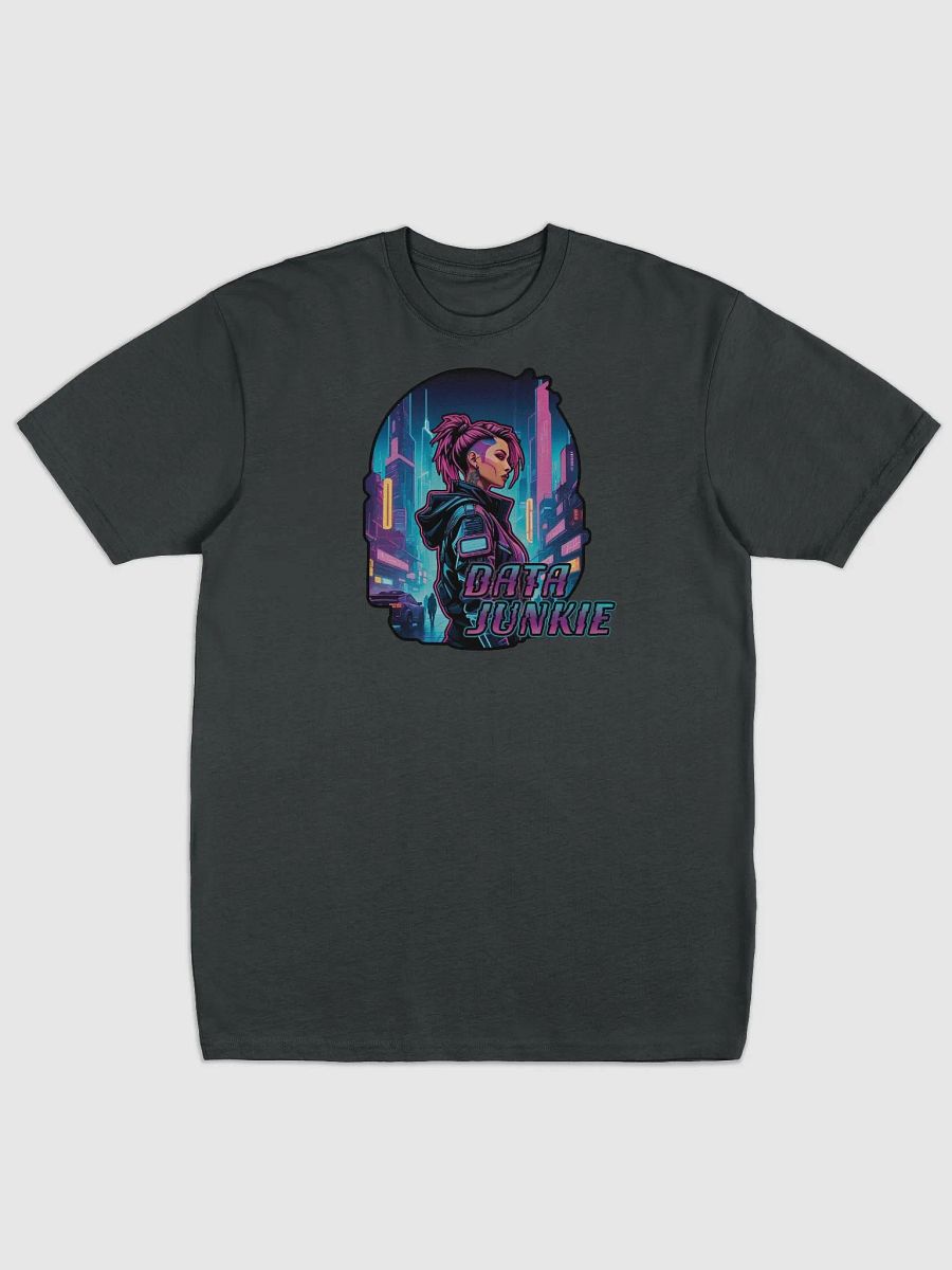 Neon Cyberpunk Data Junkie Tee product image (1)