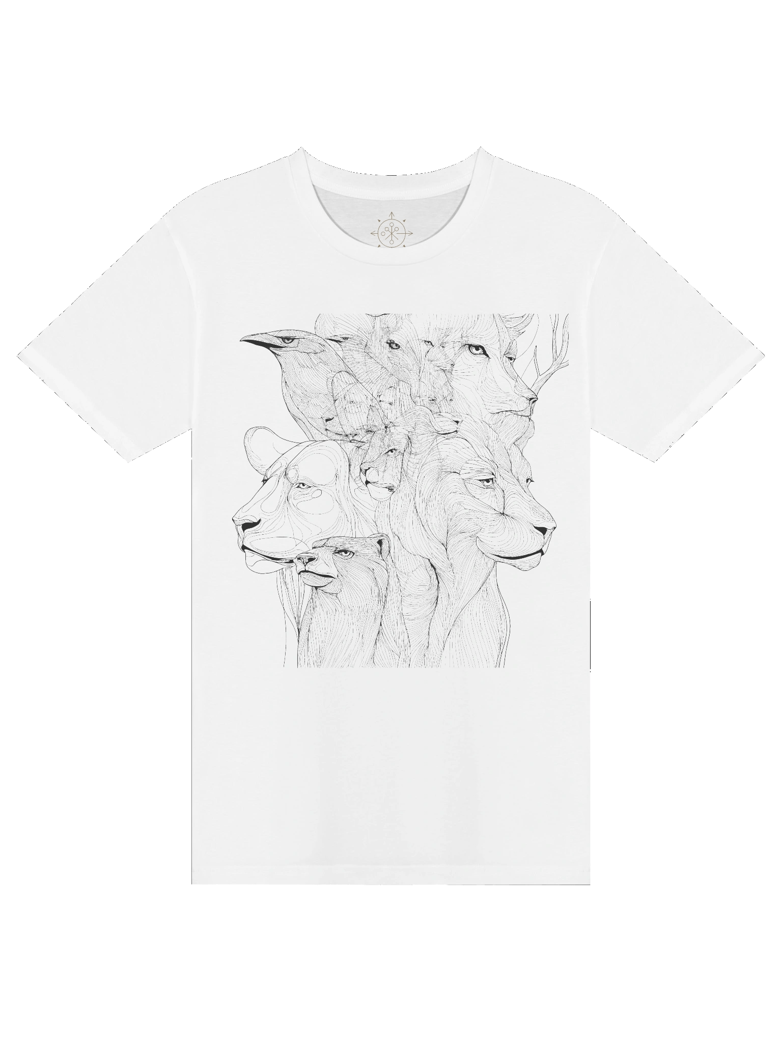 Spirit of the Wild – Animal Line Art Tee product image (6)