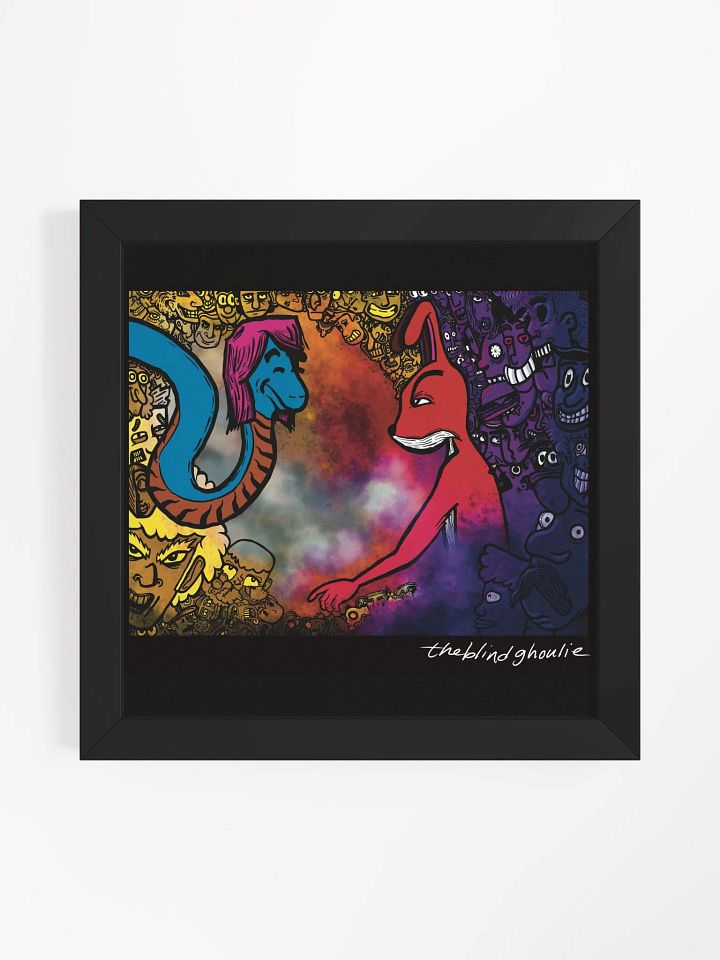 Snek and Rabbit Faces Matte Poster product image (2)