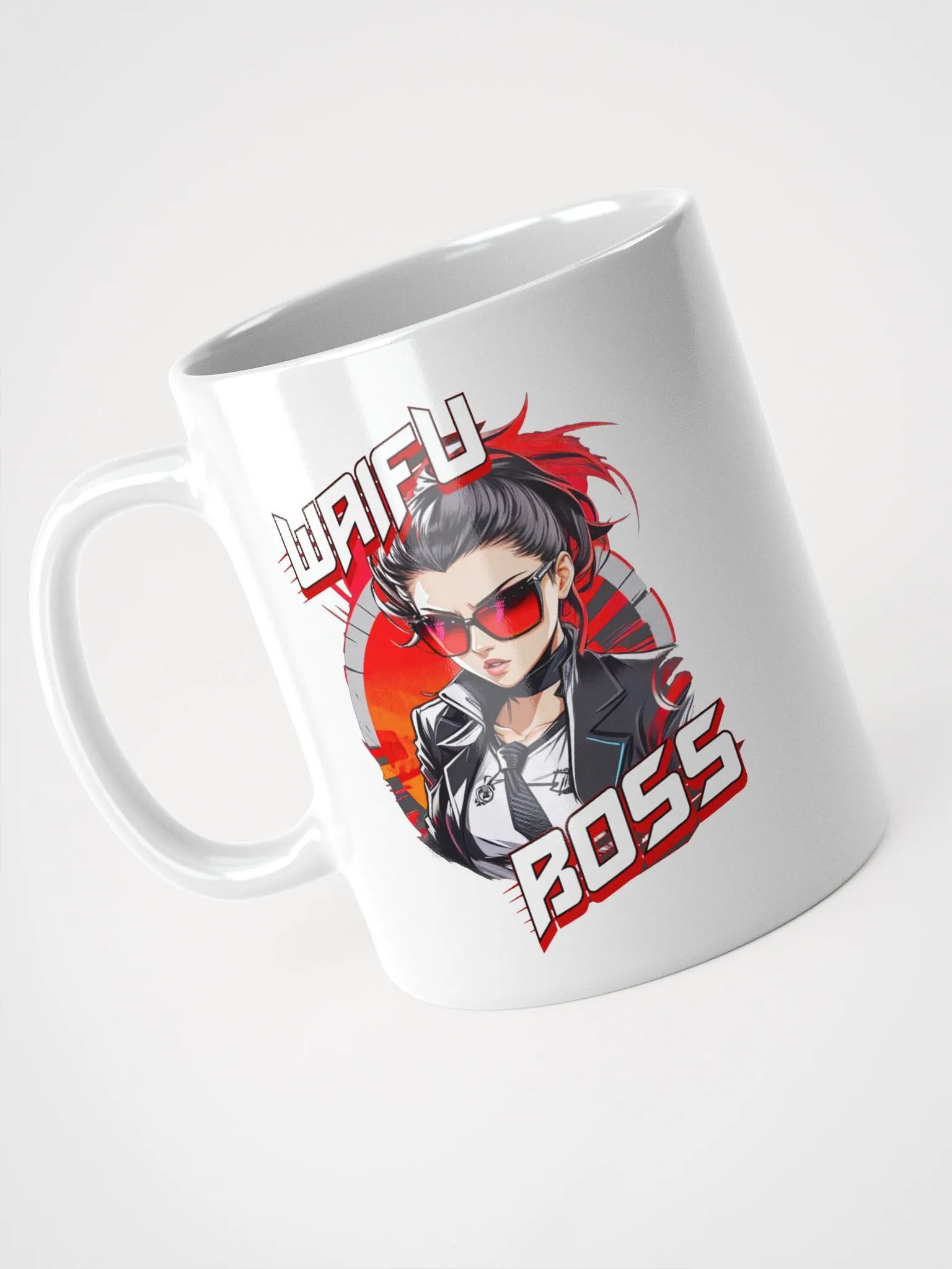 Waifu Boss Coffee or Soup Mug - 11 oz - 15 oz - 20 oz - v1 product image (4)