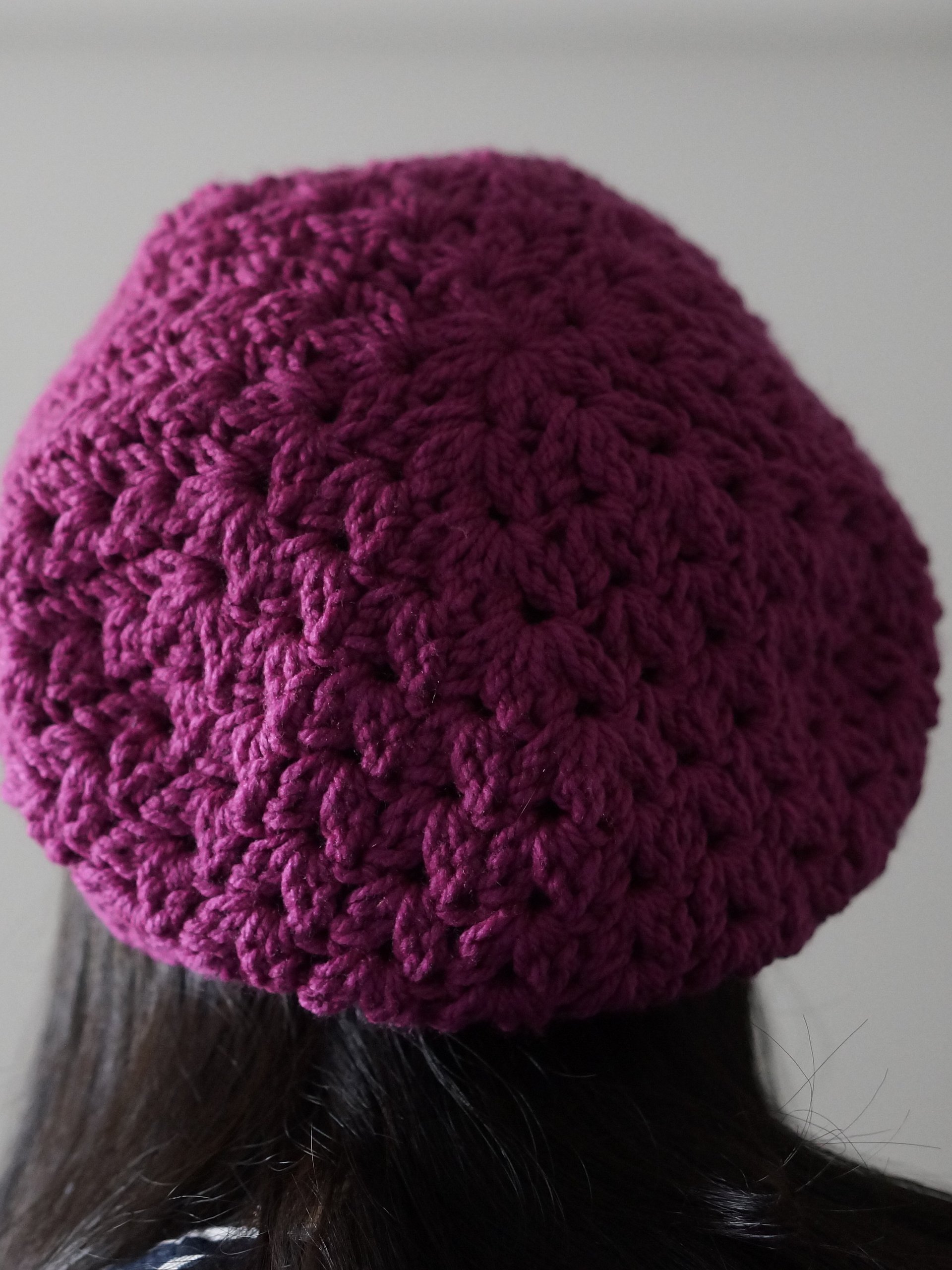 Elegant fall beret crochet pattern product image (4)