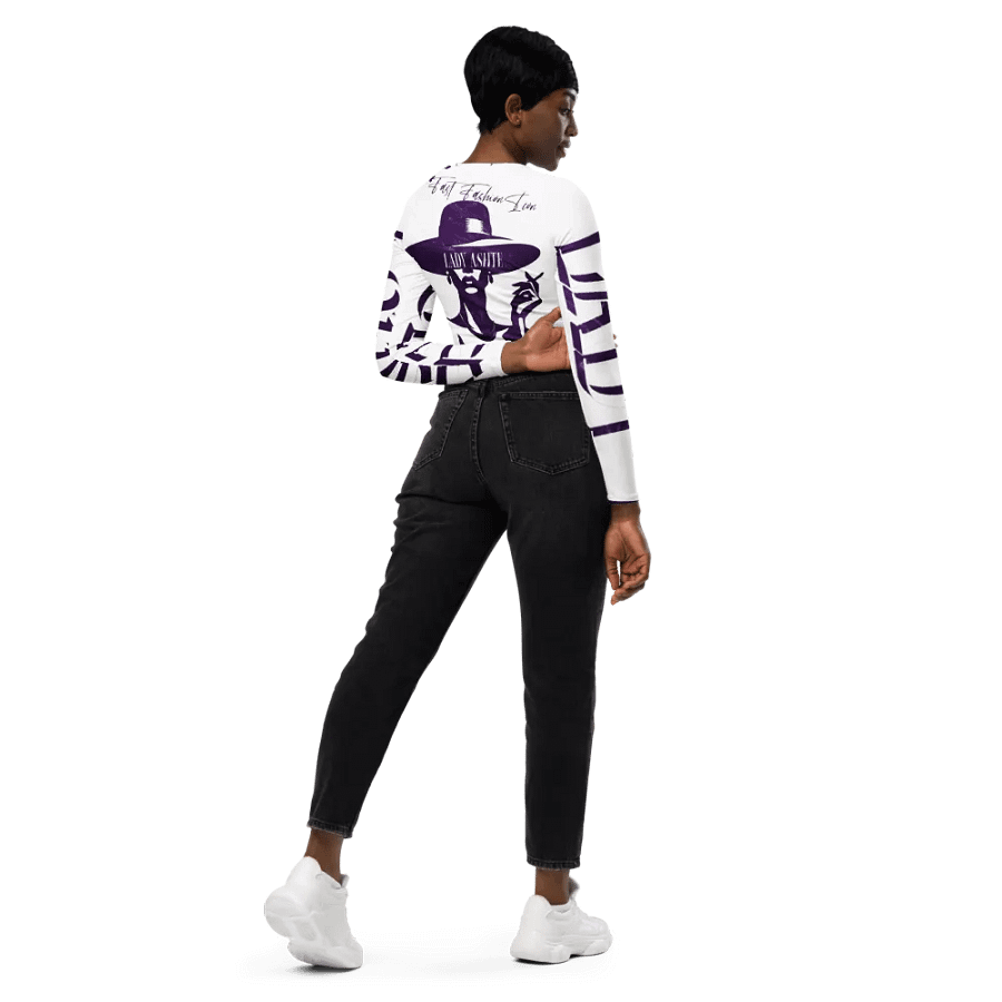 Symmetric Elegance Long Sleeve Crop Top product image (6)