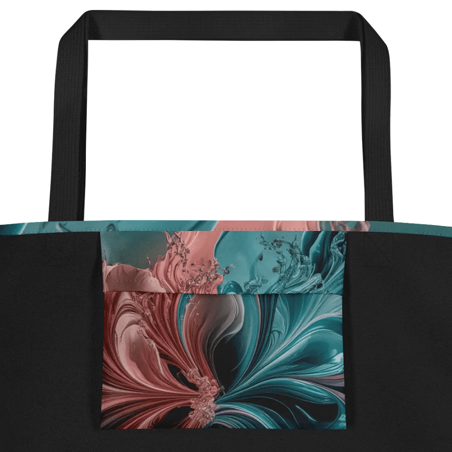 Liquid Color PT, Large Tote Bag w/Pocket product image (5)