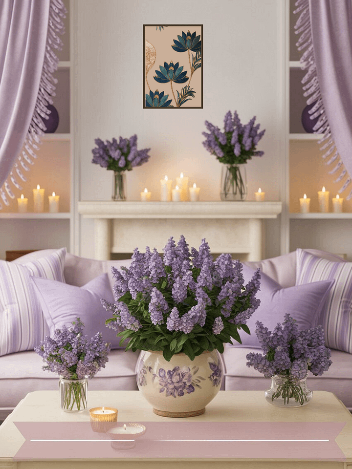 Lotus Serenity – Framed Floral Wall Art in Deep Blue and Gold product image (2)