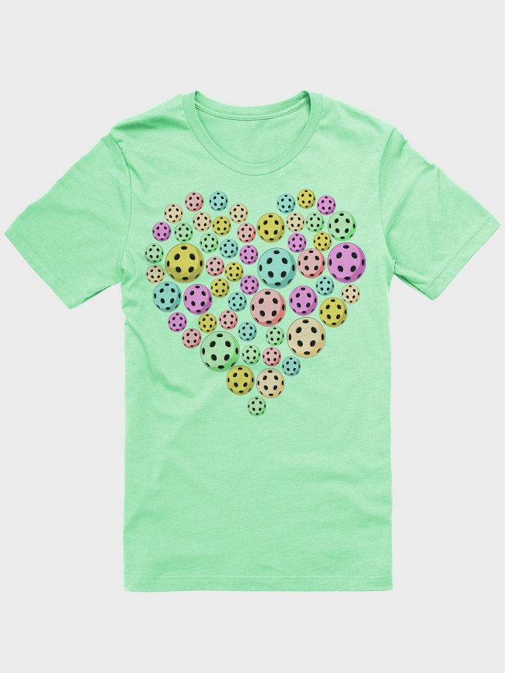 Heart Pickleball Coloured Tee product image (28)