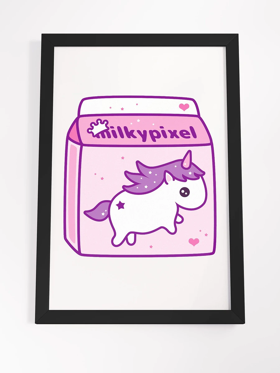Milky Pixel Logo Framed High-Quality Matte Poster product image (23)