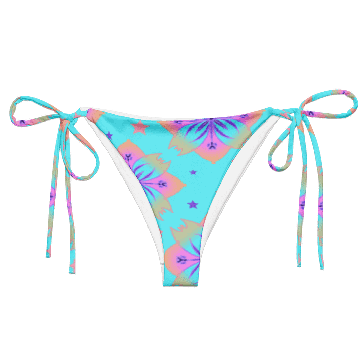 Pretty Pastel Bow Pattern String Bikini Bottom product image (1)