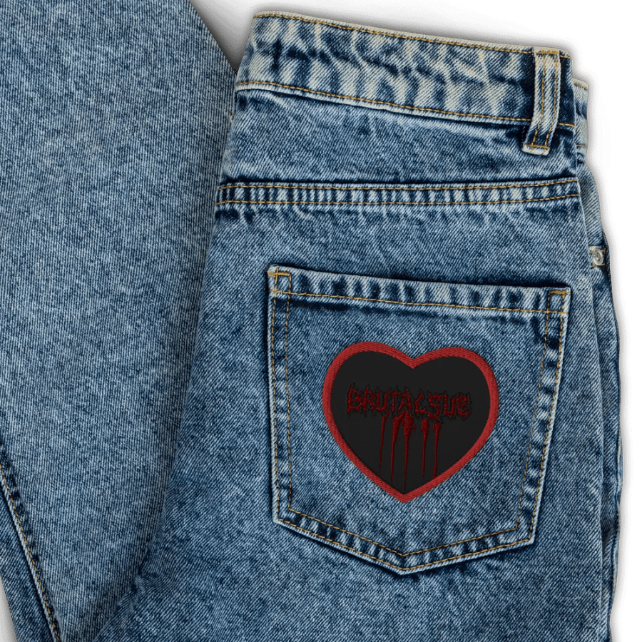 Metal love patch product image (3)