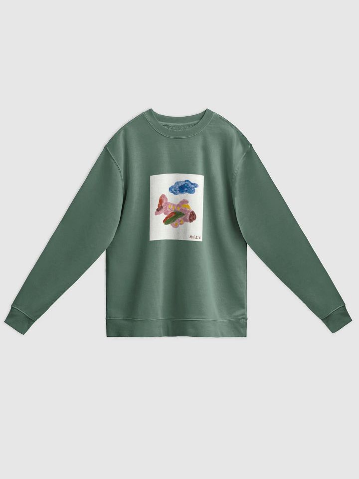 Kid Airplane (Independent Trading Co. Unisex Midweight Pigment Dyed Sweatshirt) product image (5)