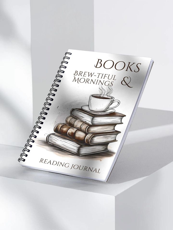 Elegant reading journal for coffee lovers with a steaming cup of coffee product image (2)