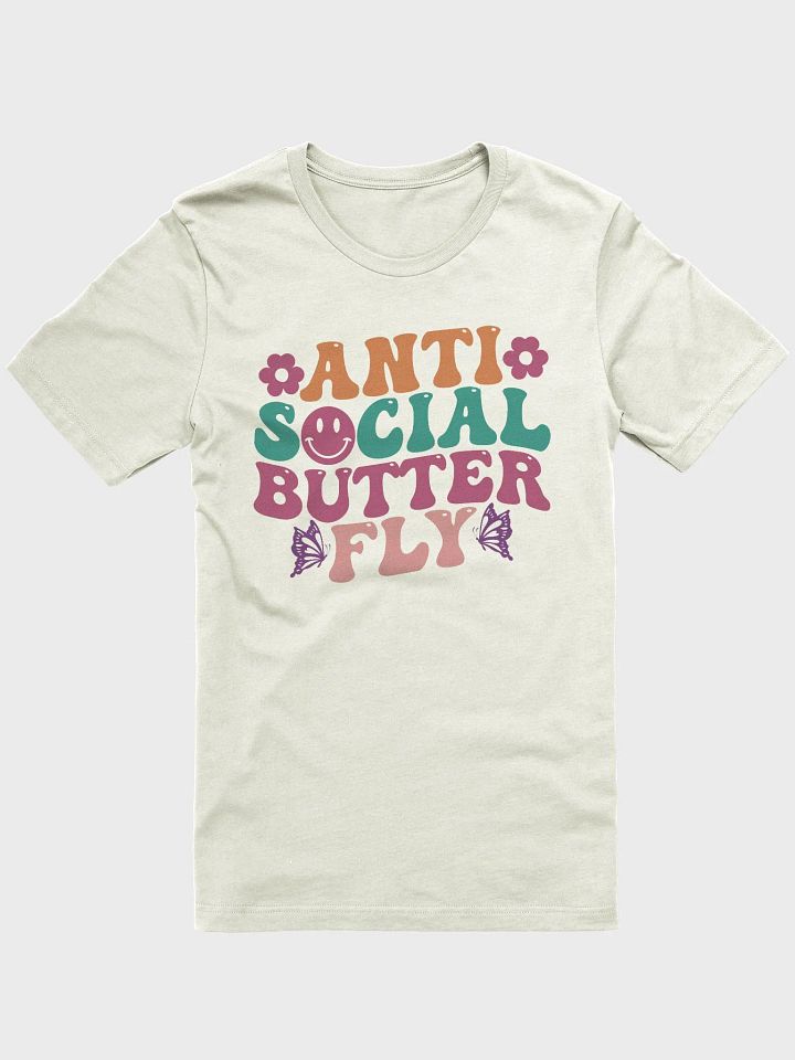 Sarcastic quote shirt for women, antisocial butterfly funny woman saying T-shirt product image (1)