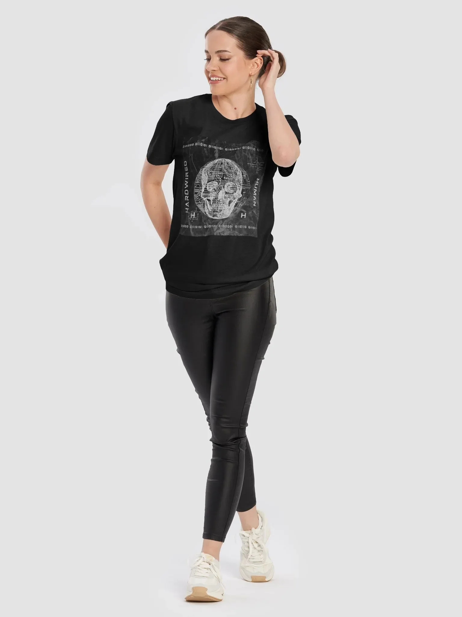HARDWIRED HUMAN Circuit Skull T-Shirt product image (10)
