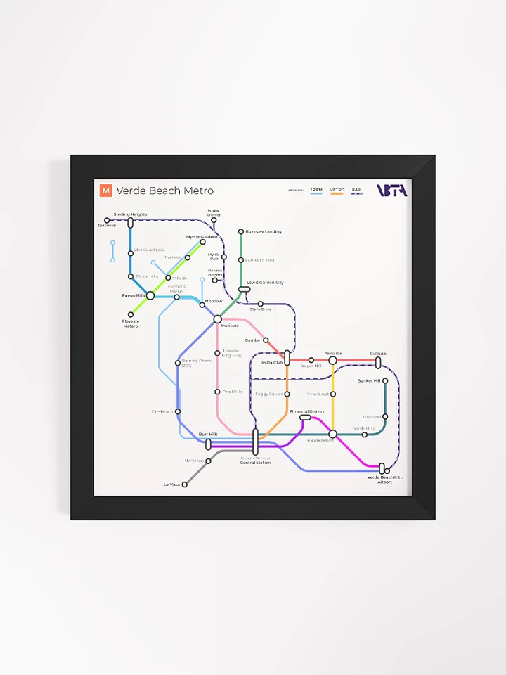 Verde Beach Metro Map (Light) product image (1)