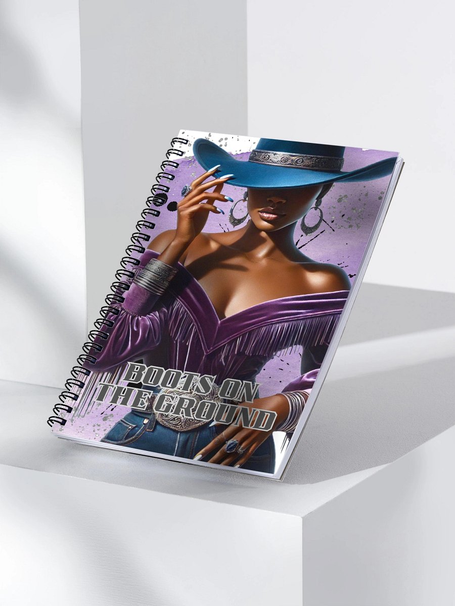 Boots on the Ground – Lined Spiral Notebook for Women product image (2)