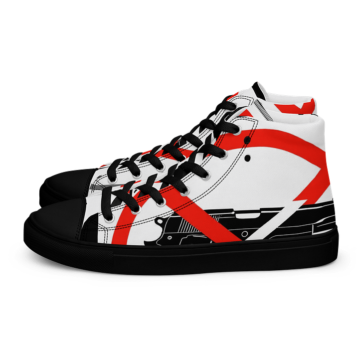 No Guns Allowed Women's High Top Canvas Shoes product image (1)
