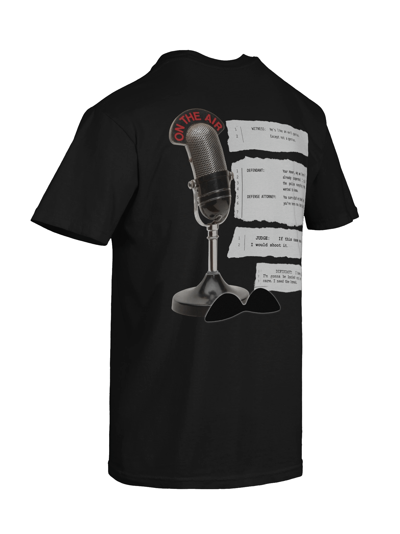 Iconic Court Transcripts Black T-Shirt product image (10)