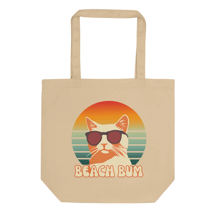 Beach Bum Cat Sunglasses Tote Bag product image (2)