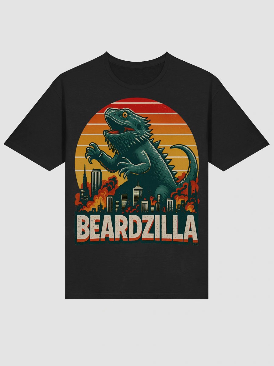 Retro “Beardzilla” Bearded Dragon Tee – Funny Lizard Lover Gift Shirt product image (213)