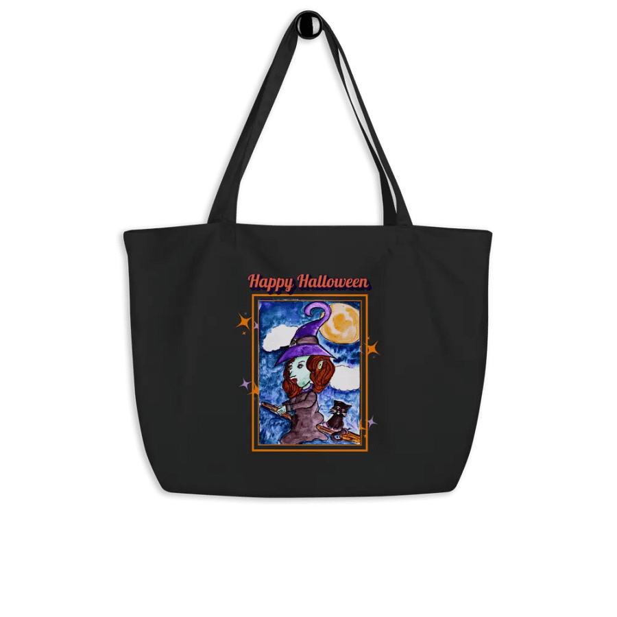 Witch and kitty Halloween Bag/ Trick Or Teat Bag product image (4)