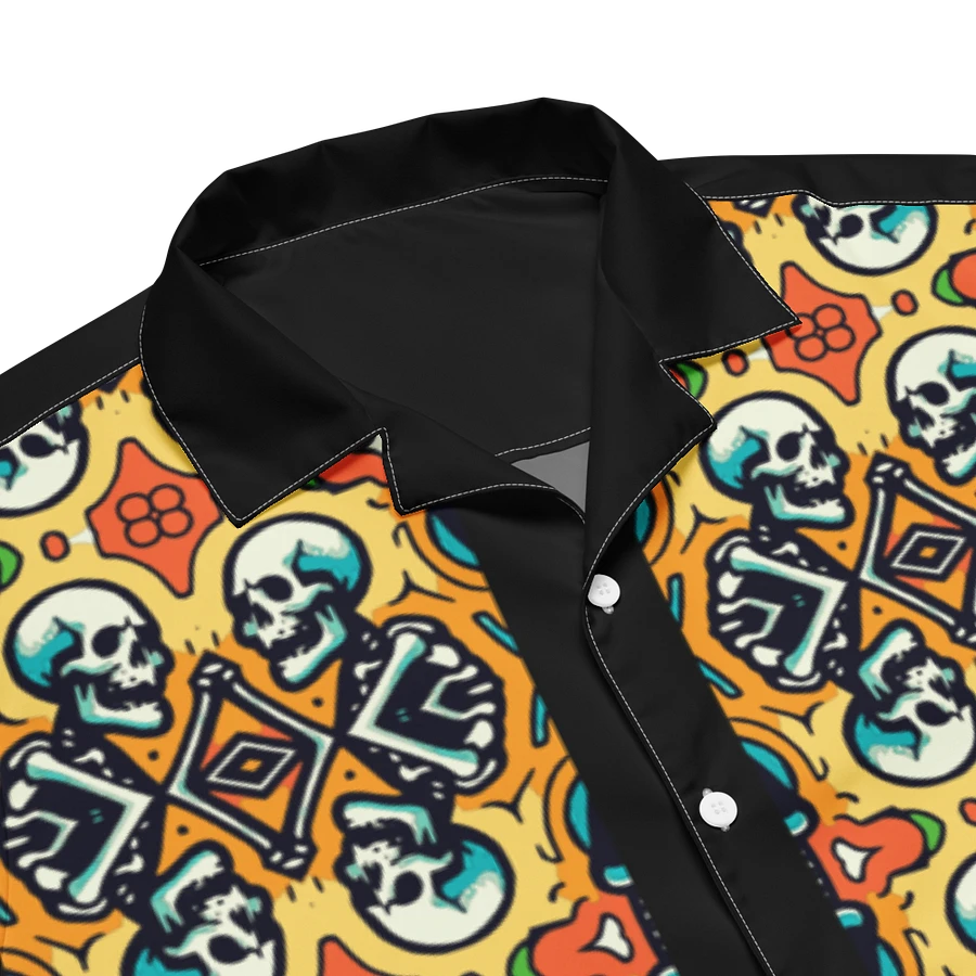 Hawaiian Style Shirt, Button Up, Unisex, Skulls product image (3)