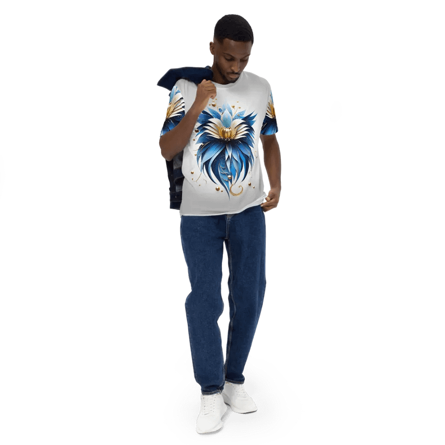 Blue Flower T shirt product image (5)