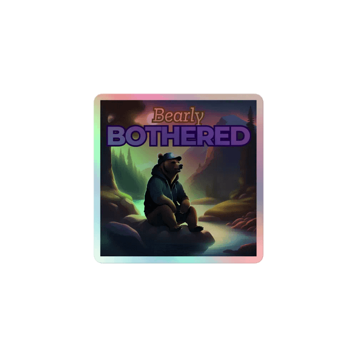Team Chris Bearly Bothered Sticker product image (1)