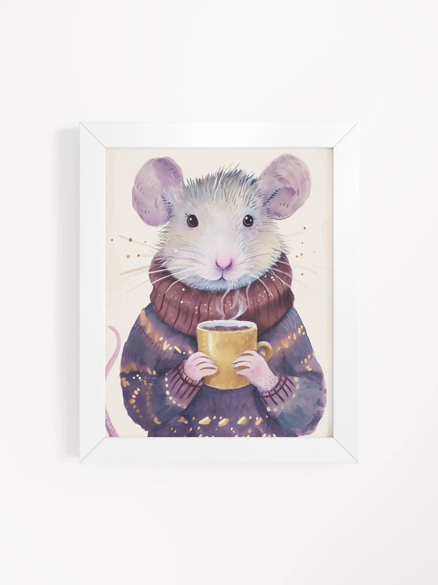 Cozy Mouse Framed Matte Poster product image (4)