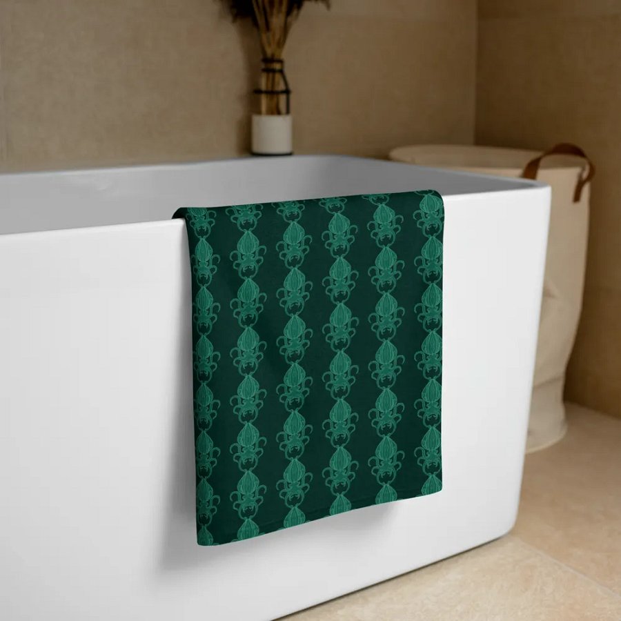 Teal Squid Towel product image (3)