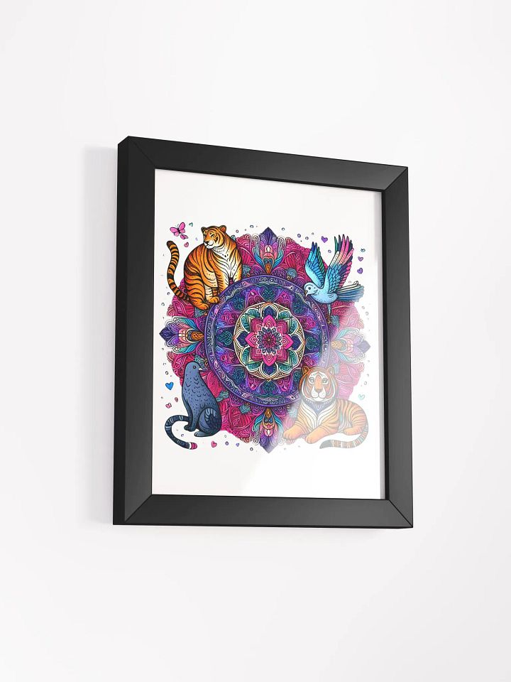 Framed High-Quality Matte Poster (in) | AI Design animal collection product image (10)