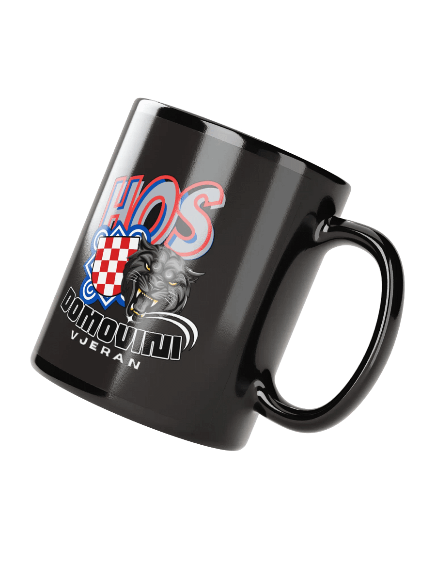 HOS DOMOVINI VJERAN Black Mug product image (4)