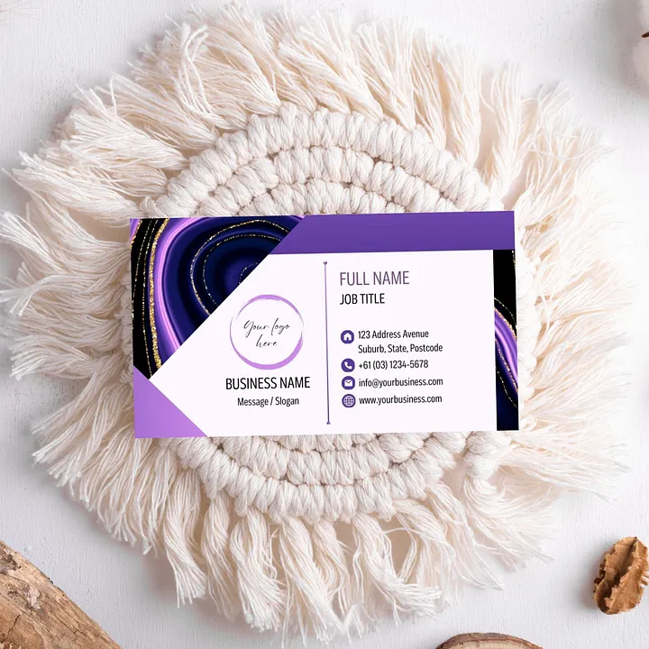 Amethyst - Business Card Template product image (2)