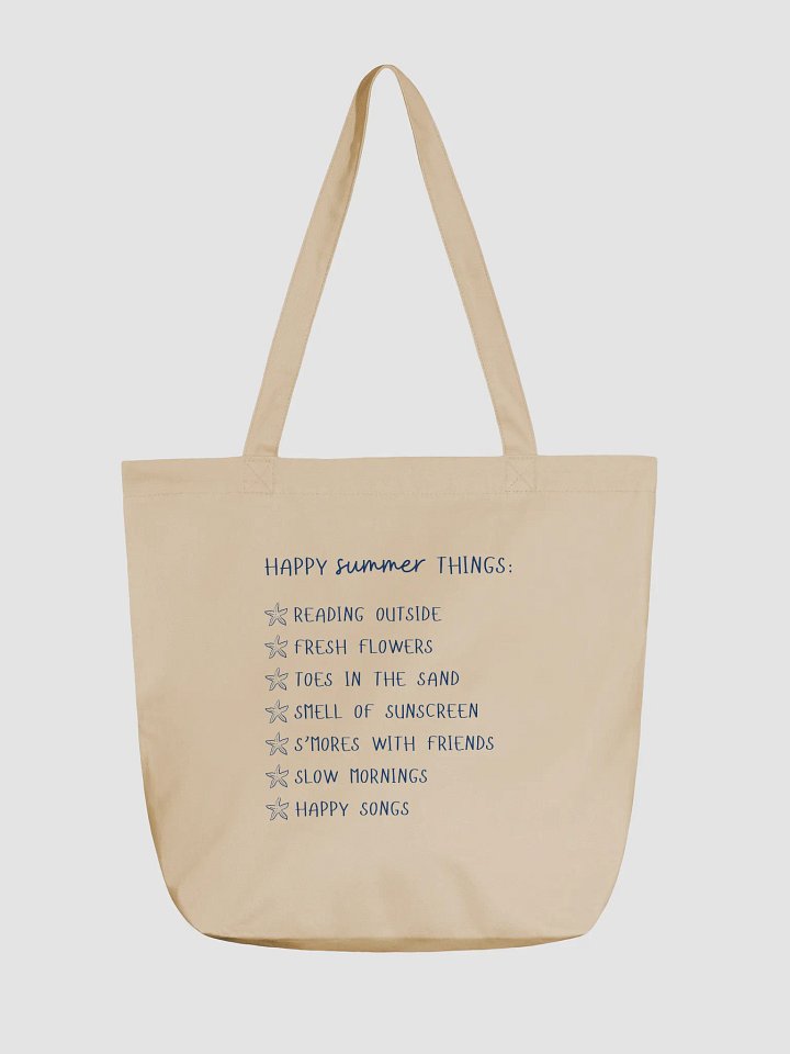 Happy summer things tote bag product image (1)