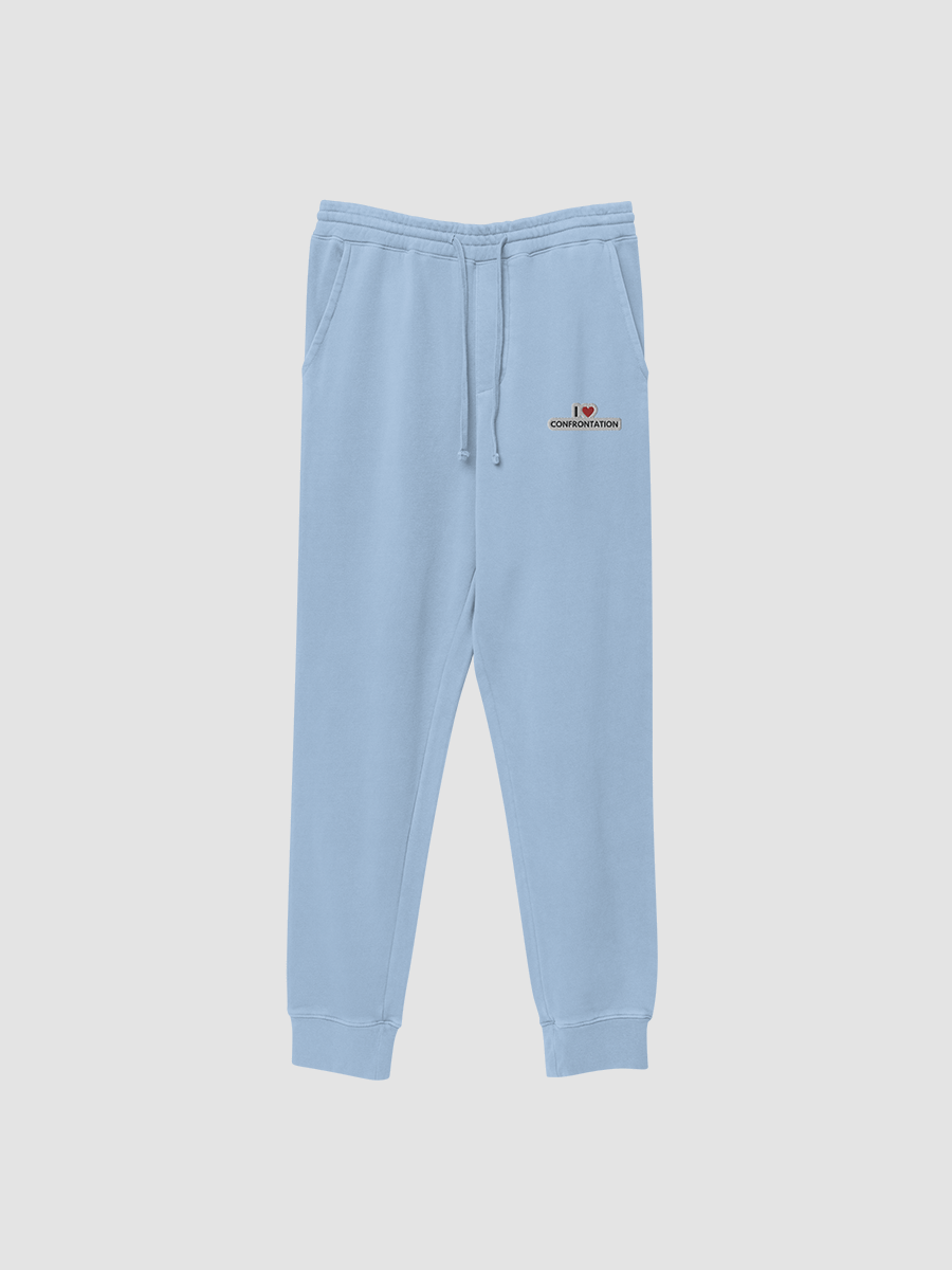 I <3 Confrontation embroidered pigment sweatpants (bubble design) product image (3)