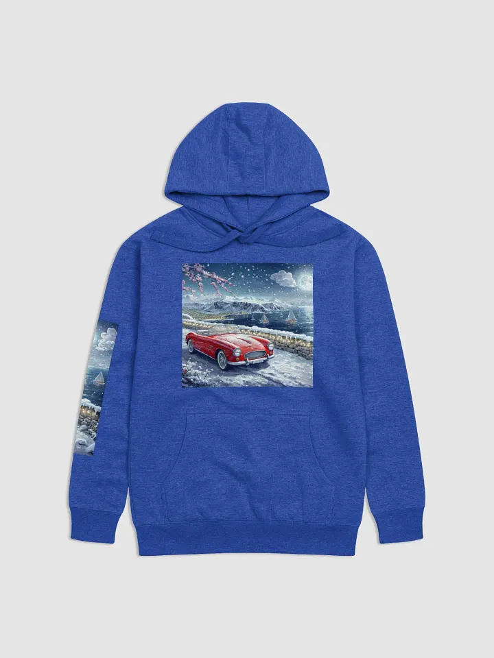 Vintage Car Snowy Christmas Wonderland Graphic Design Hoodie product image (7)