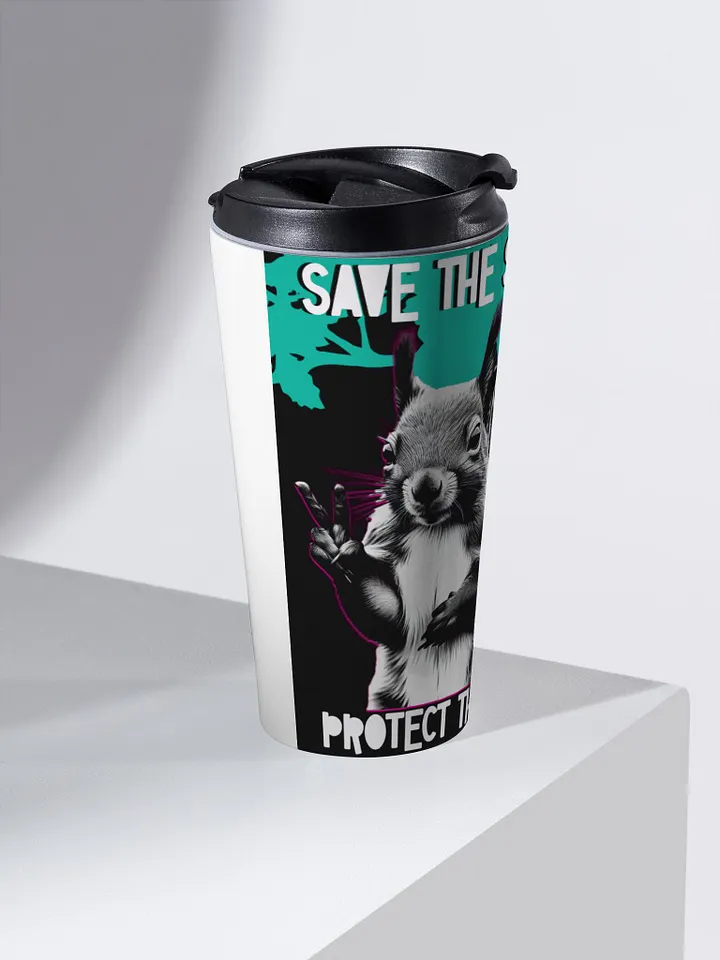 Peaceful Squirrel Stainless Steel Travel Mug product image (2)