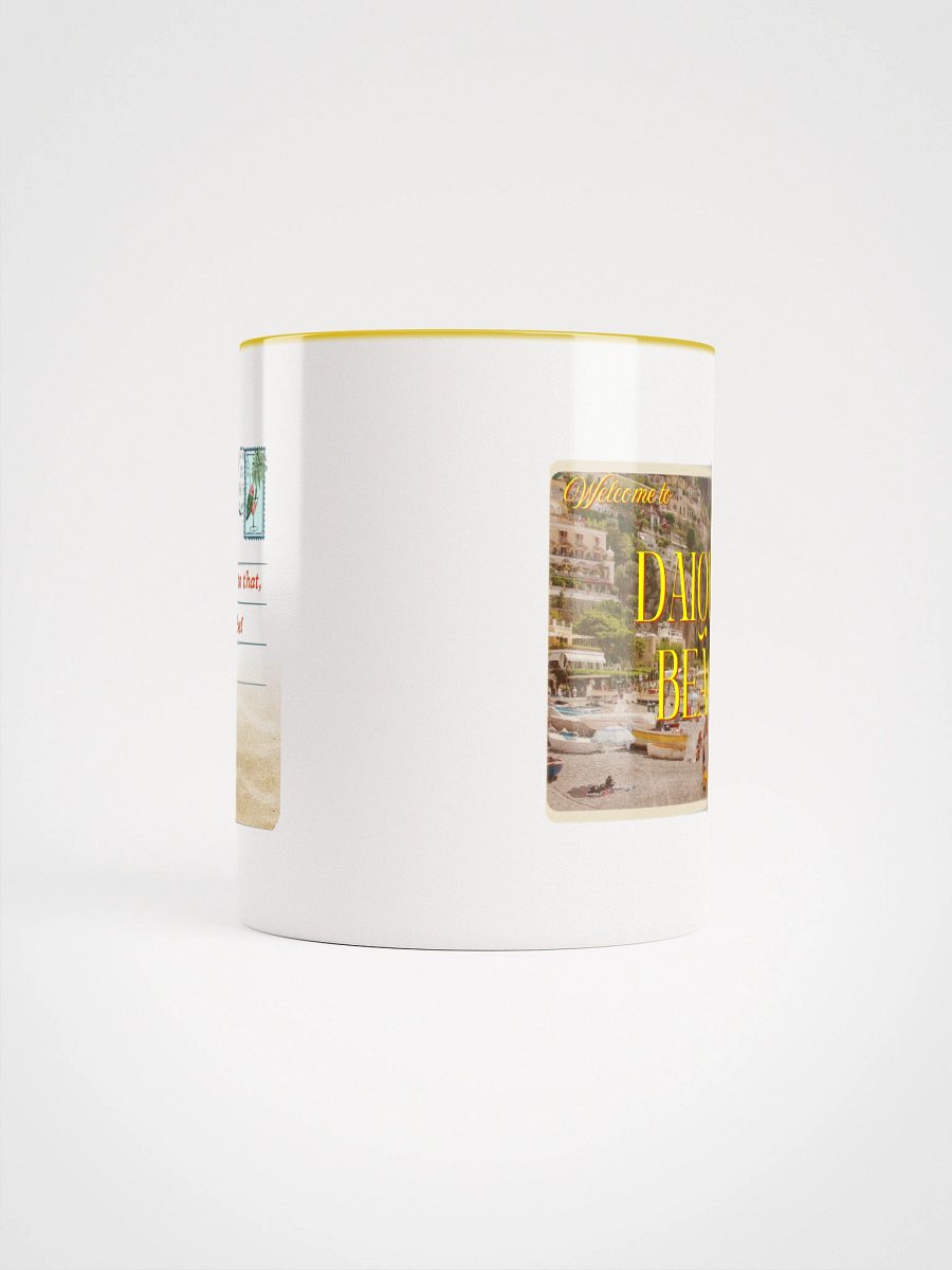DAIQUIRI BEACH POSTCARD MUG - YELLOW product image (5)