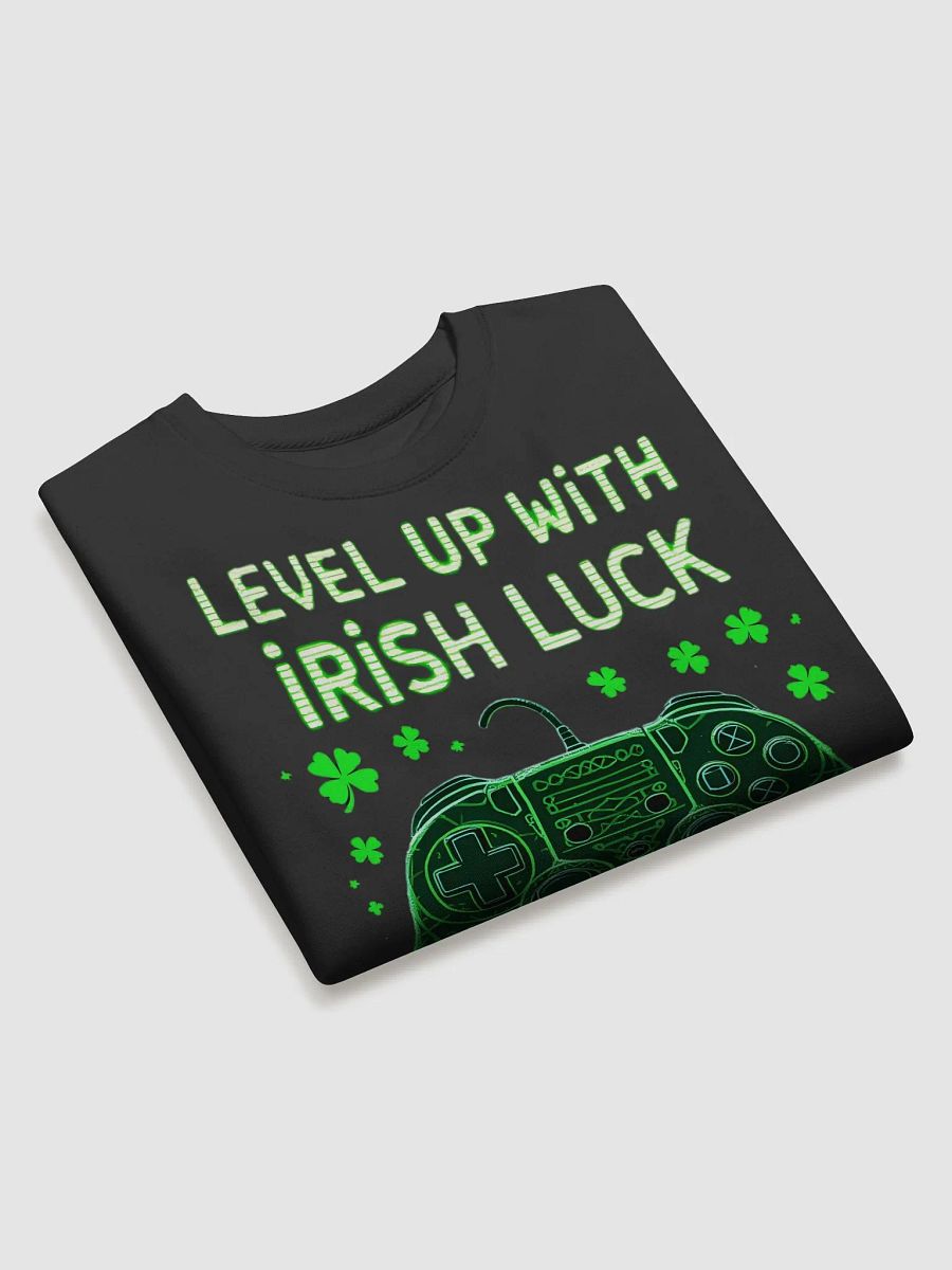 Level Up with Irish Luck | St. Patrick’s Day Gaming Sweatshirt for Gamers product image (18)