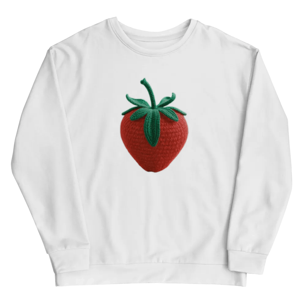 CozyAvocado Recycled Unisex Sweatshirt Strawberry #1 product image (8)