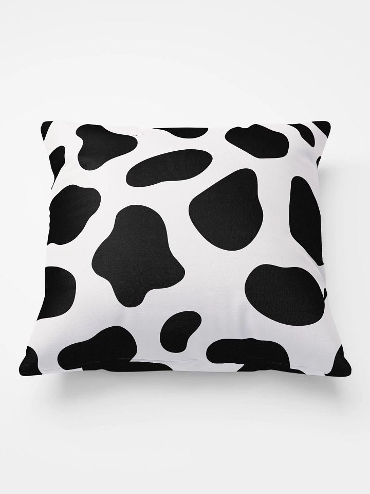 Black Spots Pattern on White Background Pillow product image (1)