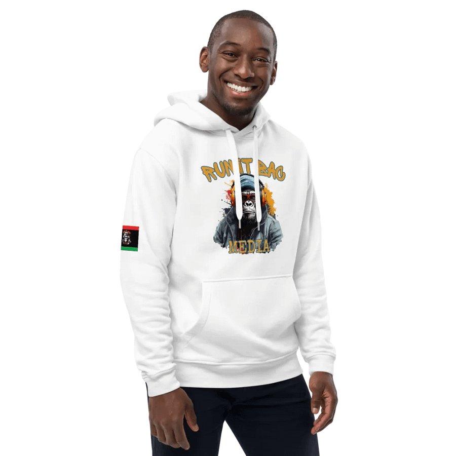 Official RUN It BAC Media White Hoodies product image (8)